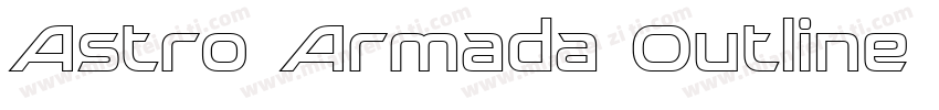 Astro Armada Outline Italic字体转换